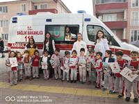 112 Eğitimi Sonrası Öğrenciler Ambulansı Tanıdı.