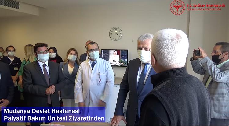 Sağlık Müdürümüz Dr. Fevzi Yavuzyılmaz Mudanya Devlet Hastanesi Palyatif Bakım Ünitesini Ziyaret Etti